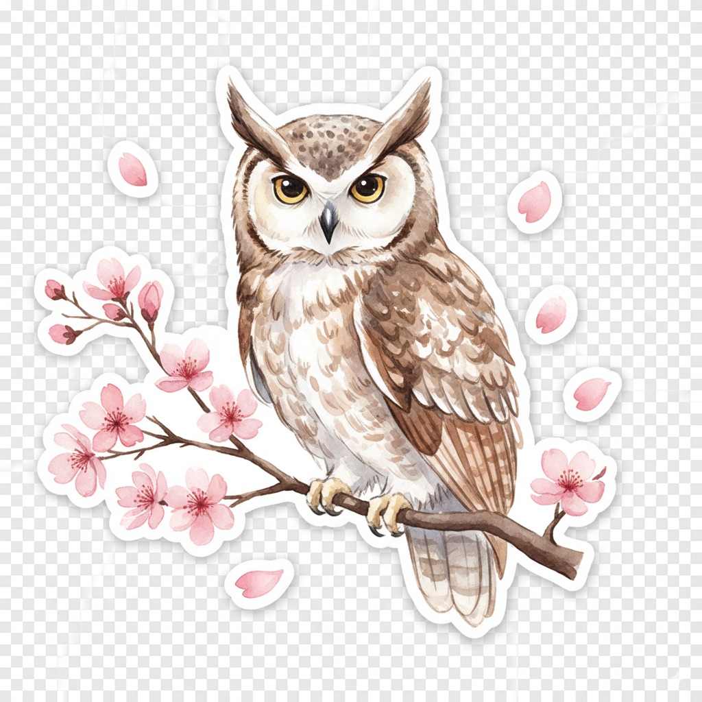 Gemini 2.5 Flash review watercolor owl illustration