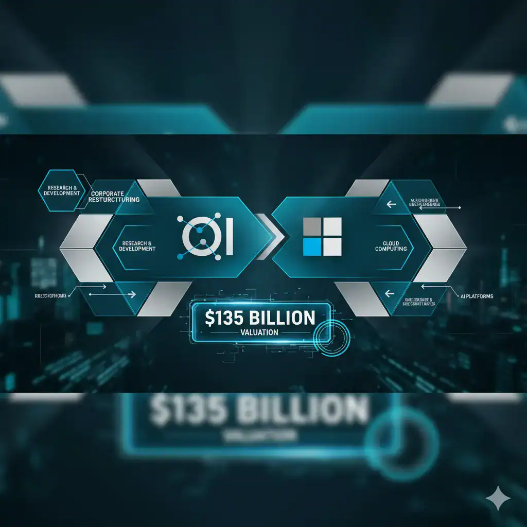 AI News Weekly hero image showing OpenAI and Microsoft partnership with $135 billion valuation for the week of October 23-29, 2025