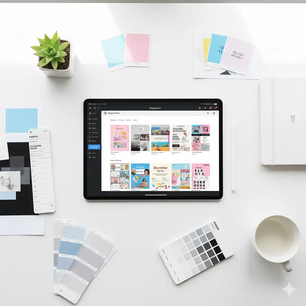 Canva free tier interface showing professional design creation without watermarks