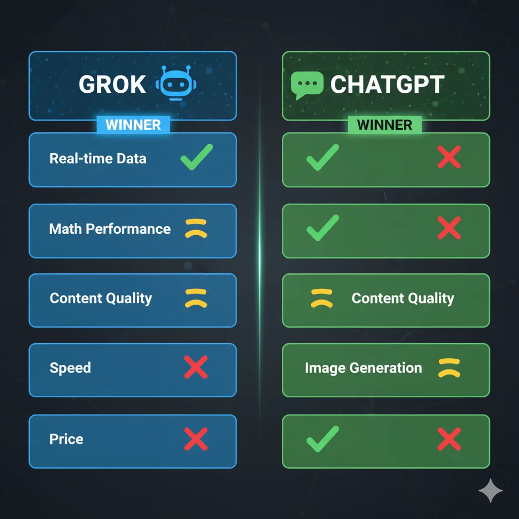 Direct comparison: Grok 4.1 vs the competition in January 2026