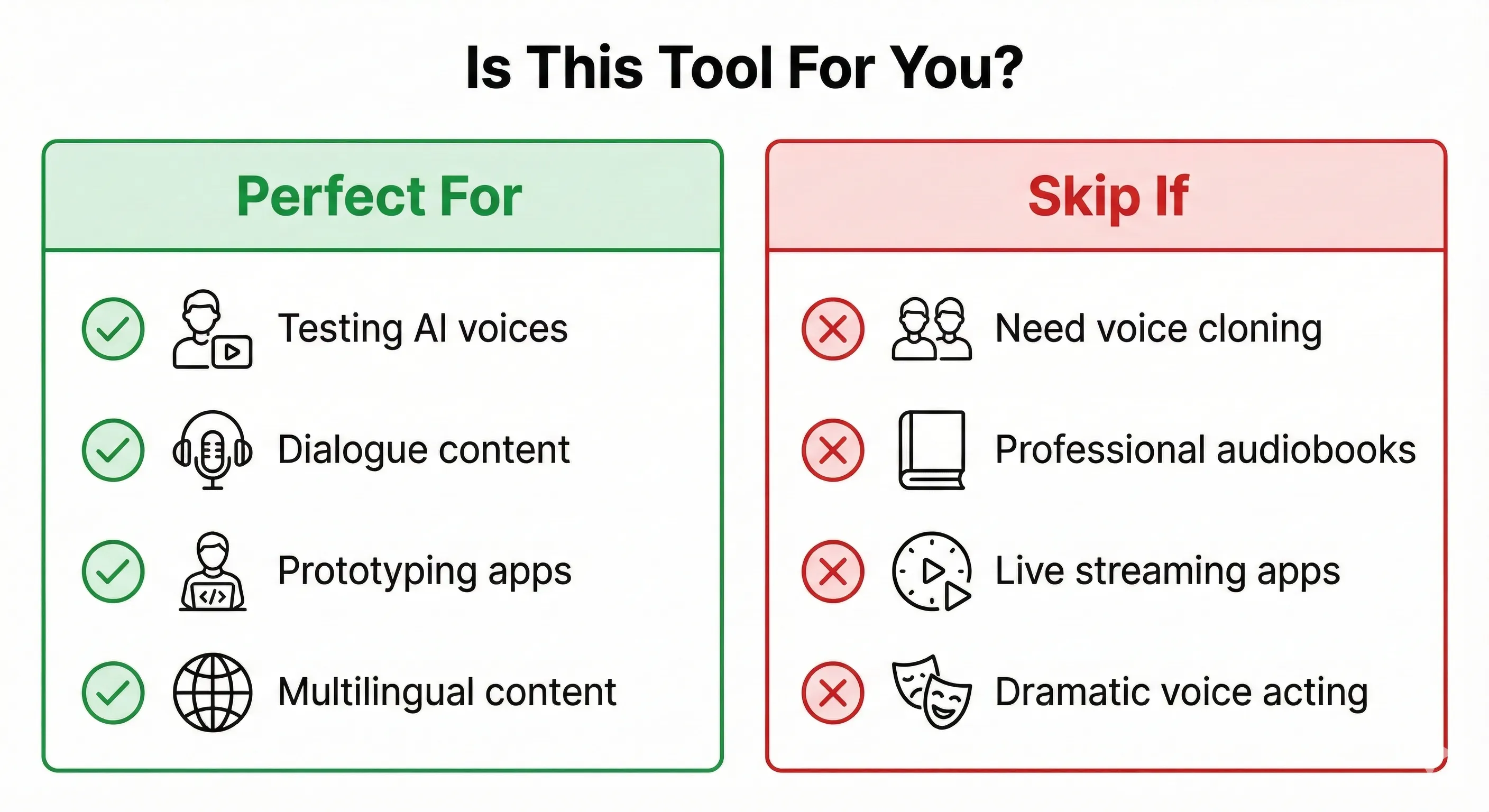 Google AI Studio text to speech user personas showing content creators, podcast producers, developers, and multilingual teams